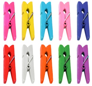 Декоративные прищепки, 3 см. Ассорти, 20 шт.